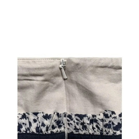 NWOT French Connection Women's White & Black Knee Retro Flared Skirt Size 0 - Picture 6 of 8